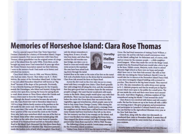 Memories Of Horseshoe Island 11 2014